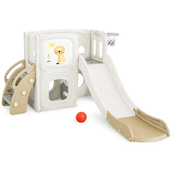 Фото - Игровой комплекс Mealux Tower White/Brown (KD-B013 White/Brown)